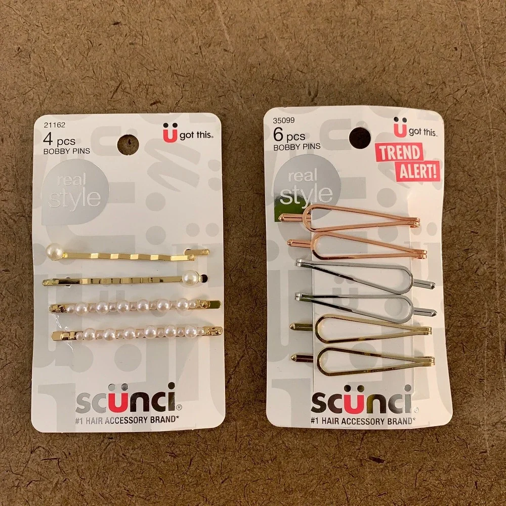 Scunci Women's Multicolor 10 Piece Bobby Pin Set NWT
